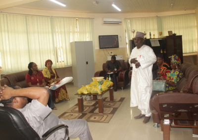 These pictures during the ITF Gwagwalada Area Office Courtesy visit  to the Vice Chancellor Professor M.U. Adikwu February , 2019